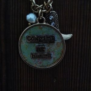 Cowgirl necklace/earring set